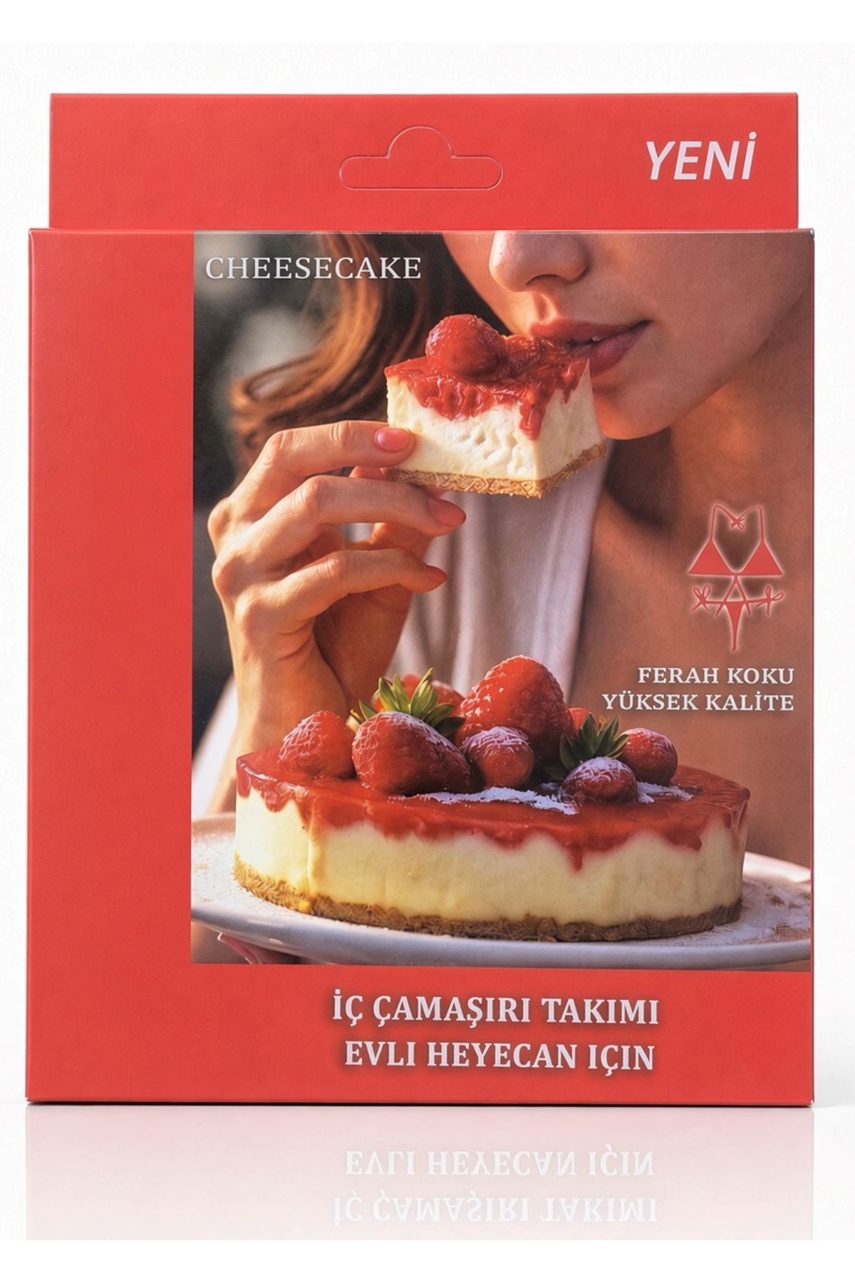 Çilekli Cheesecake Aromalı Yenilebilir İç Çamaşırı
