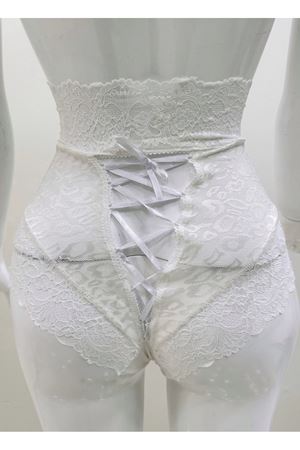 Ekru Dantelli Yüksek Bel Külot  Venüs-K1012