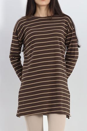 Çizgili Tunik Kahvebisküvi - 11313.1567.