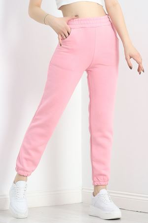 Paça Lastikli 3 İplik Eşofman Altı Açıkpembe - 20956.1878.