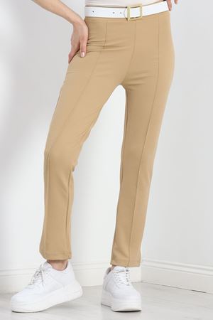 Zra Crep Çımalı Pantolon Camel - 19607.308.