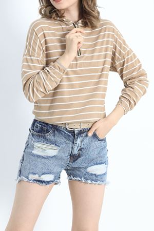 Kapşonlu Stoperli Sweat Bisküvi - 50215.1567.