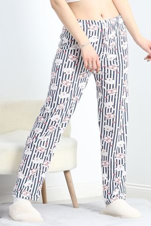 Süprem Pijama Altı Beyazlacivert - 257.1287.