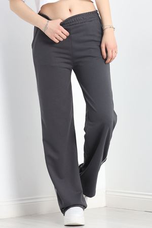 2 İplik Biyeli Palazzo Eşofman Altı Boyalıantrasit - 30106.1878.