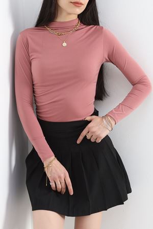 Drape Detaylı Bluz Gülkurusu - 20552.1595.